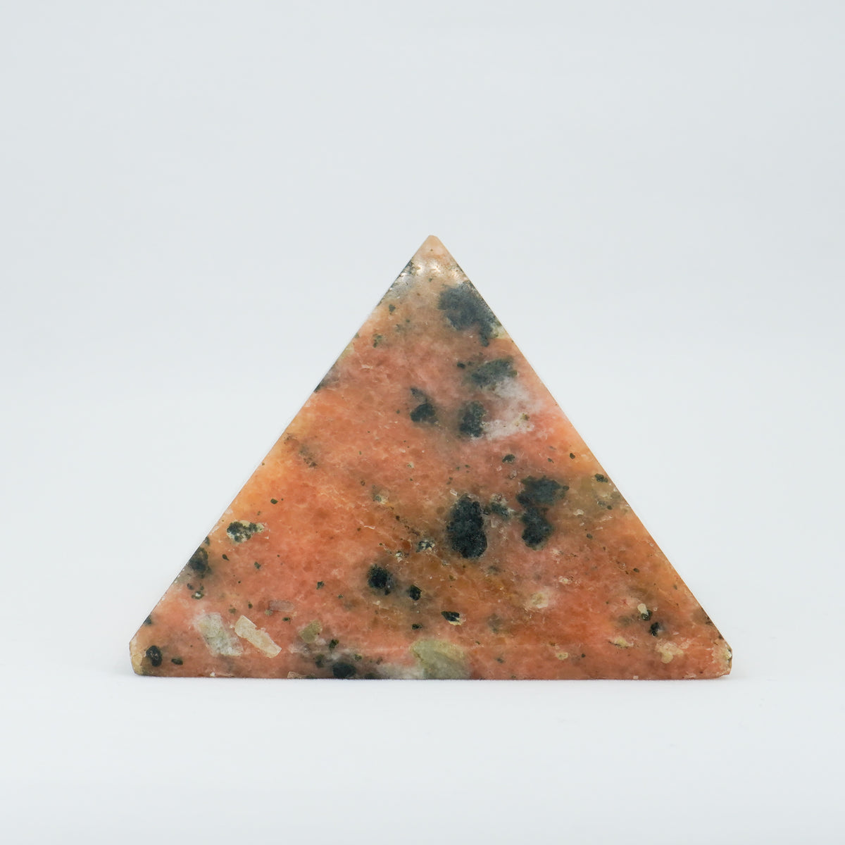TWIST ORANGE CALCITE PYRAMID – CENTERING