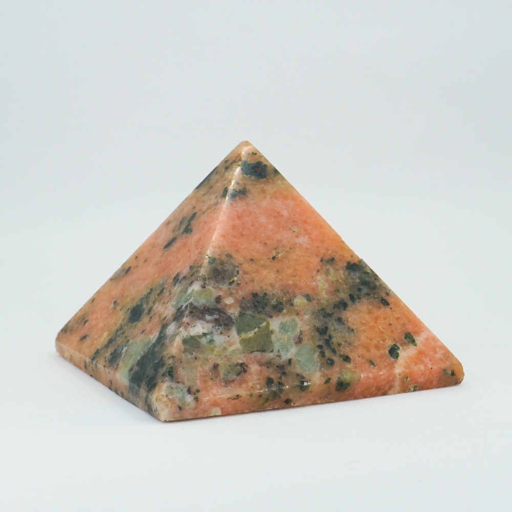 TWIST ORANGE CALCITE PYRAMID